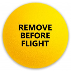 (50 Pack) Coolballs Yellow Aviation Static Wick Safety Cover Protector Antenna Balls "Remove Before Flight" 